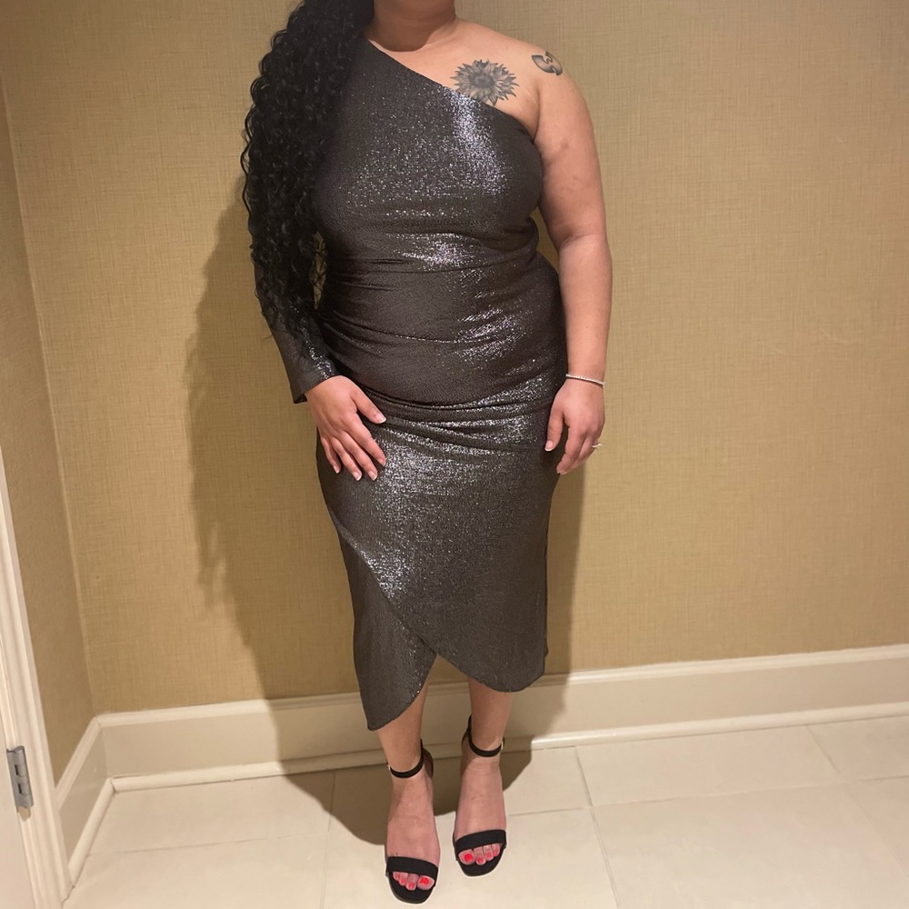 Metallic Cocktail Dress